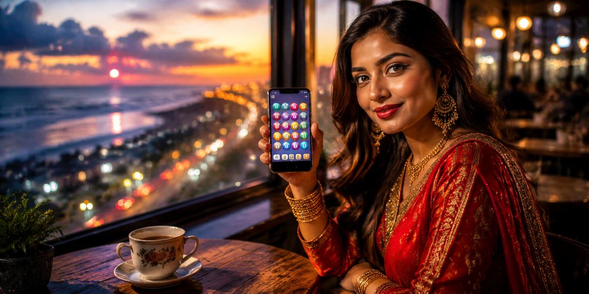 চট্টগ্রামের সৈকতে লটারি গেম উপভোগরত ব্যবহারকারী