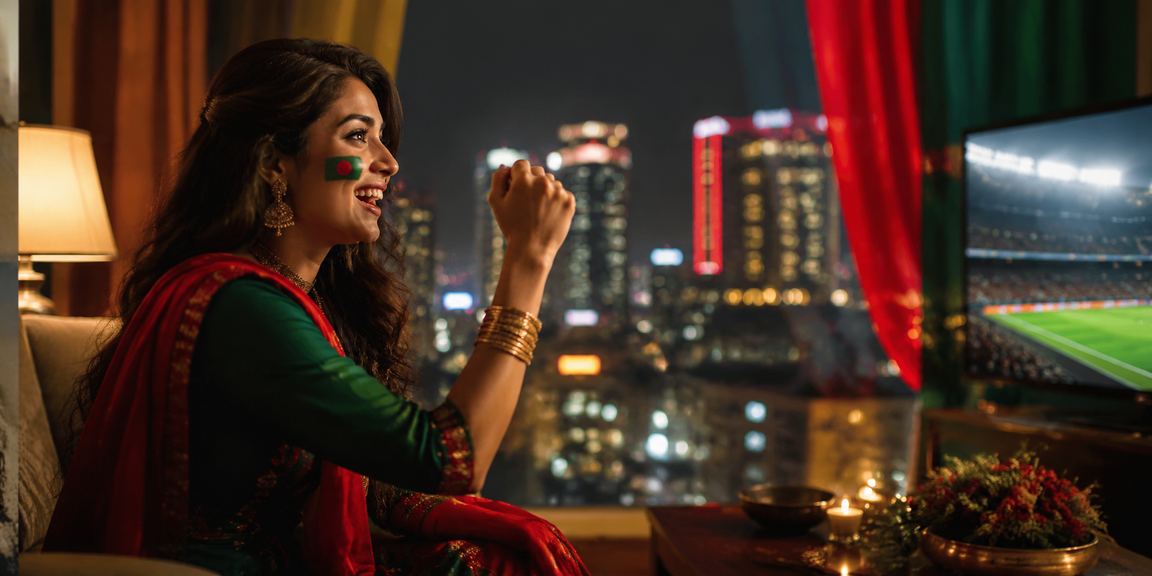 ঢাকায় বিনোদন ক্যাসিনোতে লাল-সবুজ সজ্জায় gamex প্রোমোশন উপভোগ